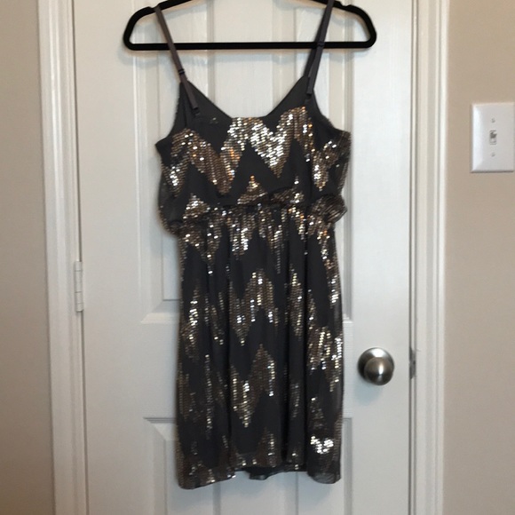Bailey Blue Sequin Dress - Picture 4 of 7